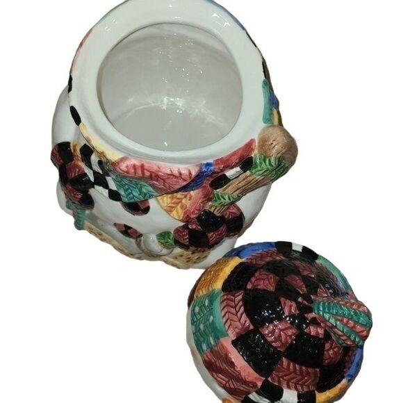 Vintage Kitchen Food Containers, World Bazaars Winter Snowman Ceramic Cookie Jar - Picture 7 of 9